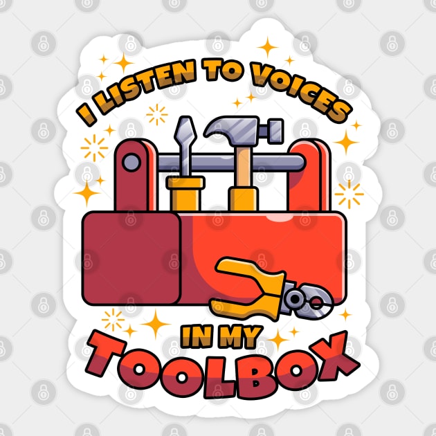 Toolbox craftsman Sticker by voidea